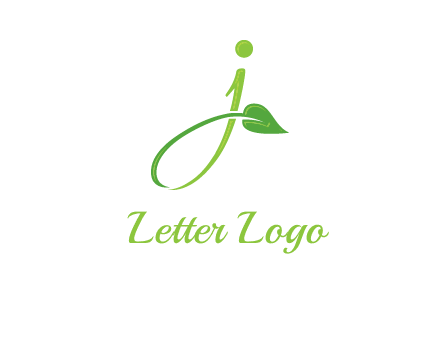 leaf merged with letter j initial