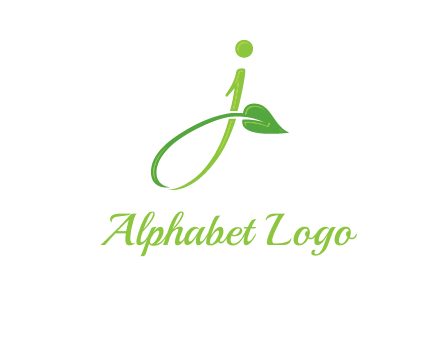 leaf merged with letter j initial