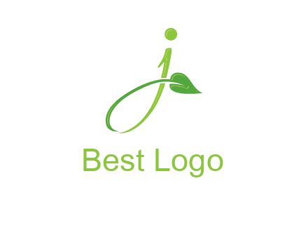 leaf merged with letter j initial