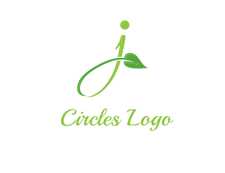 leaf merged with letter j initial