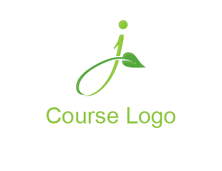 leaf merged with letter j initial