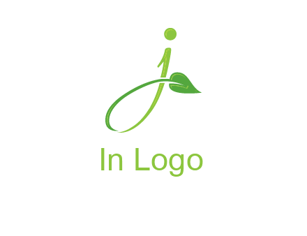 leaf merged with letter j initial