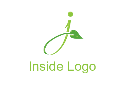 leaf merged with letter j initial