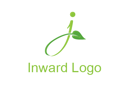 leaf merged with letter j initial