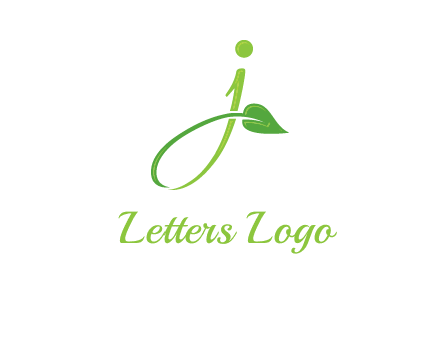 leaf merged with letter j initial