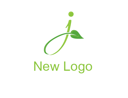 leaf merged with letter j initial