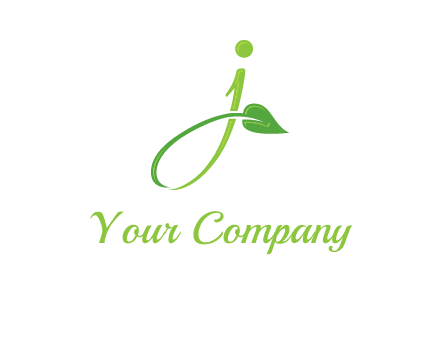 leaf merged with letter j initial