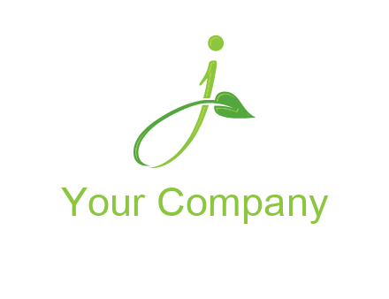leaf merged with letter j initial