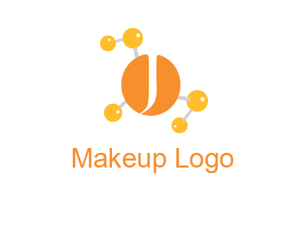 Letter j inside chemical bonds logo