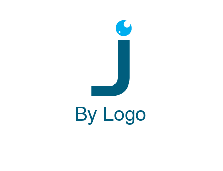 letter J with eye ball logo
