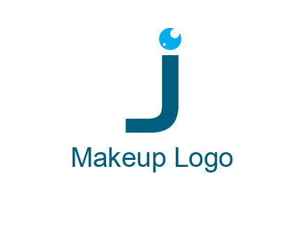 letter J with eye ball logo