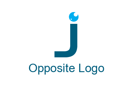 letter J with eye ball logo