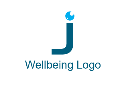 letter J with eye ball logo