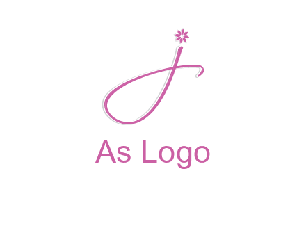 letter j with flower initial
