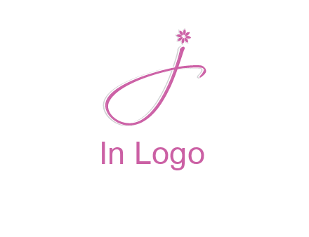 letter j with flower initial