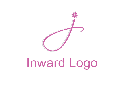 letter j with flower initial