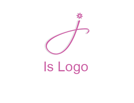 letter j with flower initial