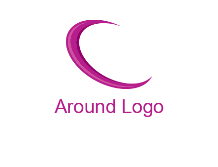 swoosh forming letter c logo