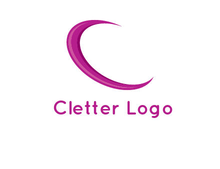 swoosh forming letter c logo