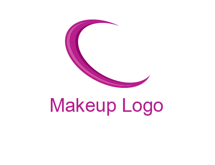 swoosh forming letter c logo