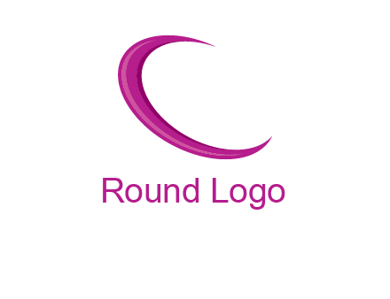 swoosh forming letter c logo