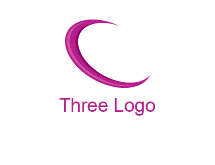 swoosh forming letter c logo
