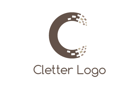 digital letter c logo