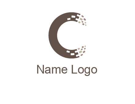 digital letter c logo