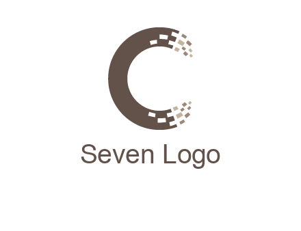 digital letter c logo