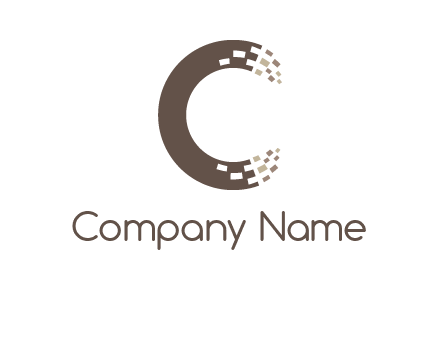 digital letter c logo
