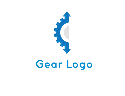 Gear Creating letter c with arrows logo