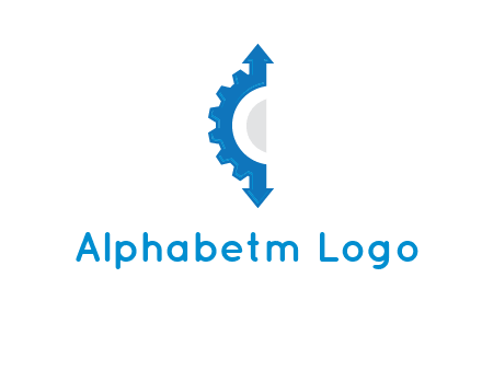 Gear Creating letter c with arrows logo