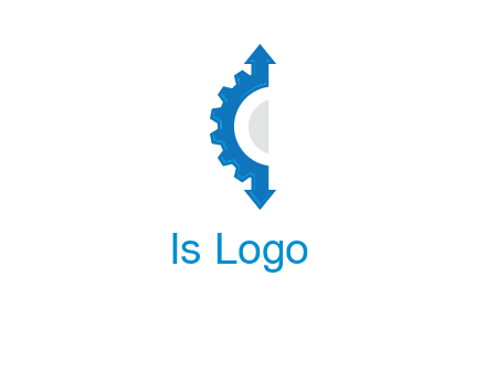 Gear Creating letter c with arrows logo