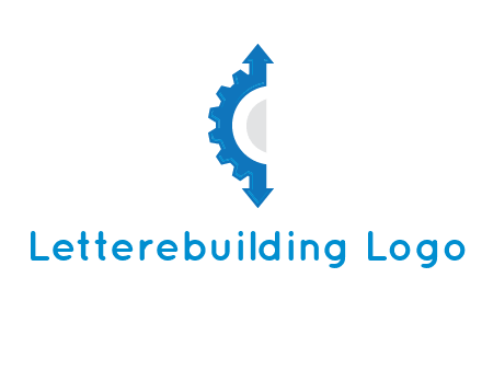 Gear Creating letter c with arrows logo