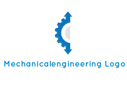 Gear Creating letter c with arrows logo