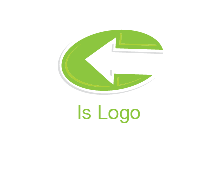arrow moving inside letter c logo