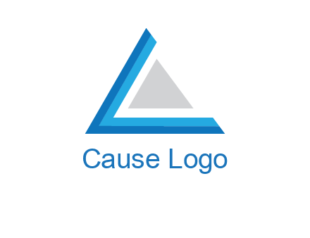 triangle forming letter c logo