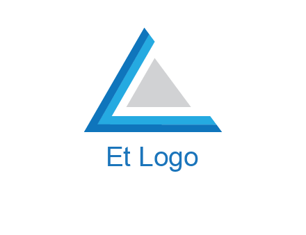triangle forming letter c logo
