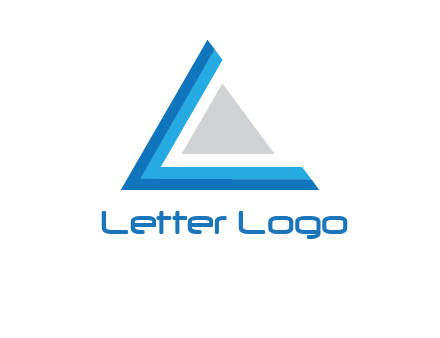 triangle forming letter c logo