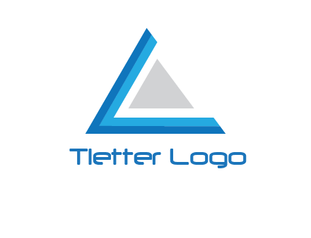 triangle forming letter c logo