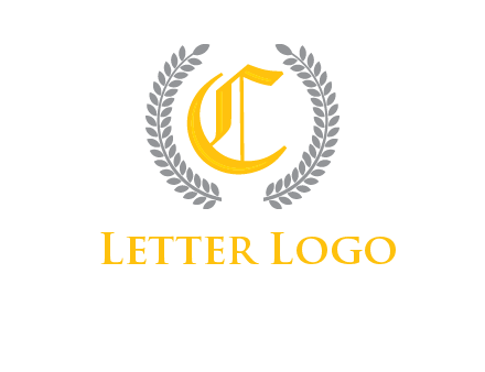 letter c inside laurel wreath logo