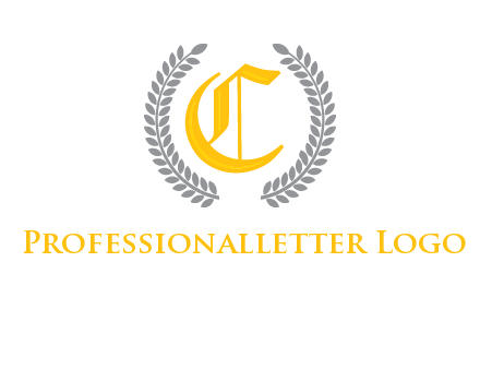 letter c inside laurel wreath logo