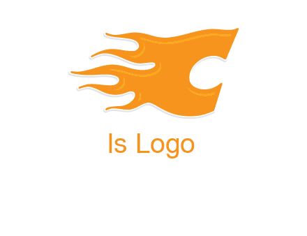 letter c combined with fire logo
