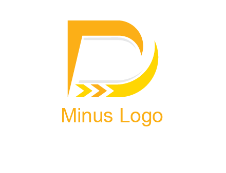 forward arrows with swooshes are forming letter d Shape logo
