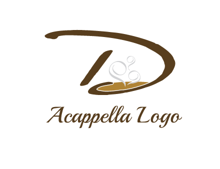 coffee inside the letter d logo