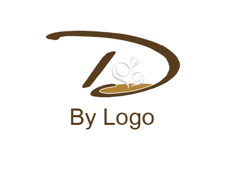 coffee inside the letter d logo