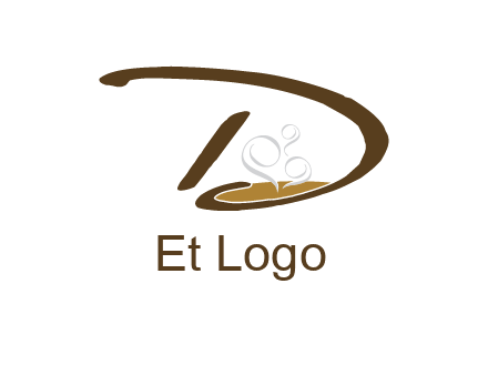coffee inside the letter d logo