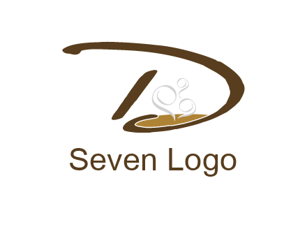 coffee inside the letter d logo