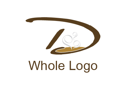 coffee inside the letter d logo