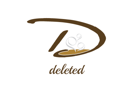coffee inside the letter d logo
